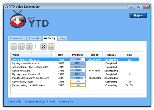 Letöltés YTD Youtube downloader